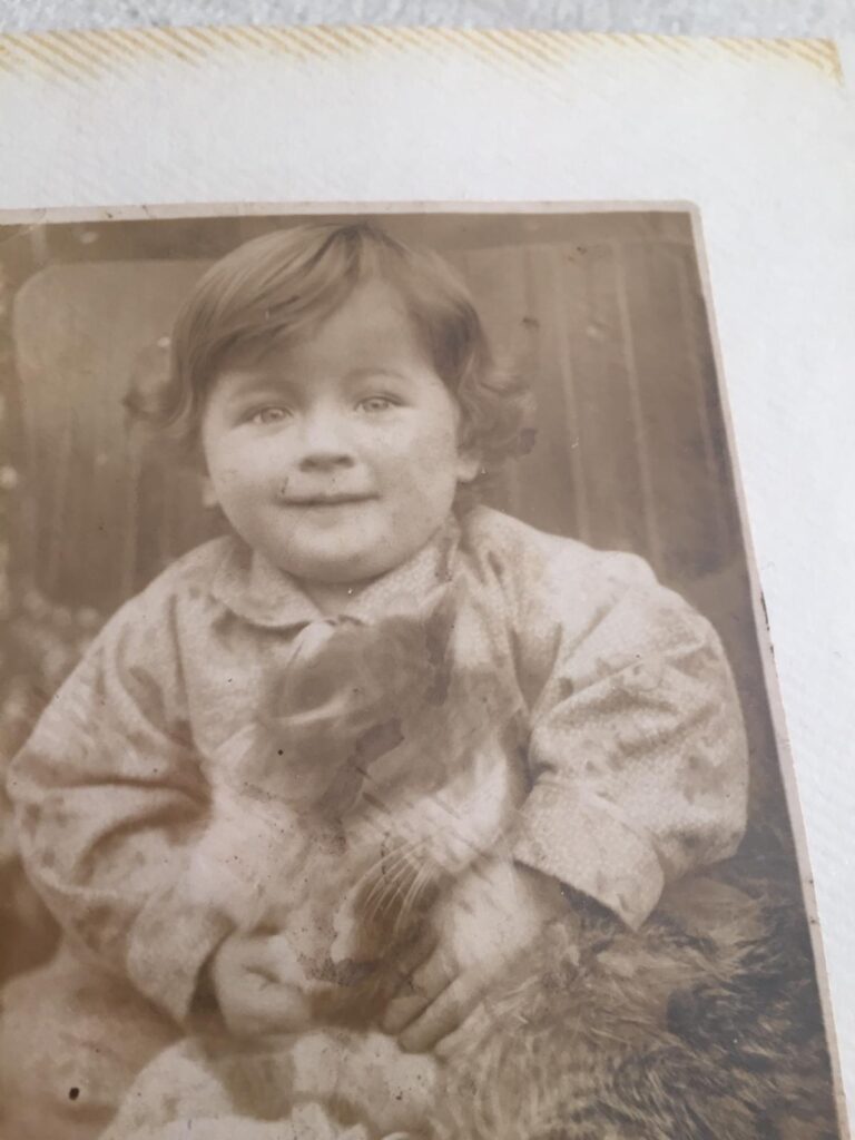 Turkish Child with her lovely Cat