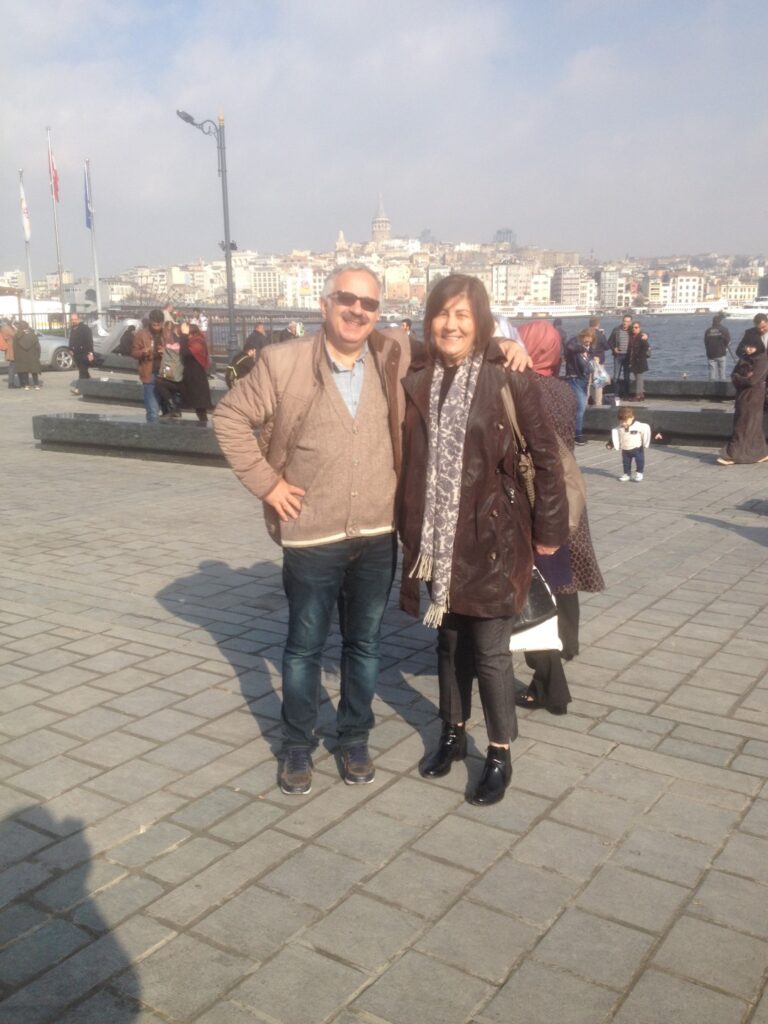 Galata Tower on the Background, Eminönü Square, Istanbul Galata Tower on the Background, Eminönü Square, Istanbul