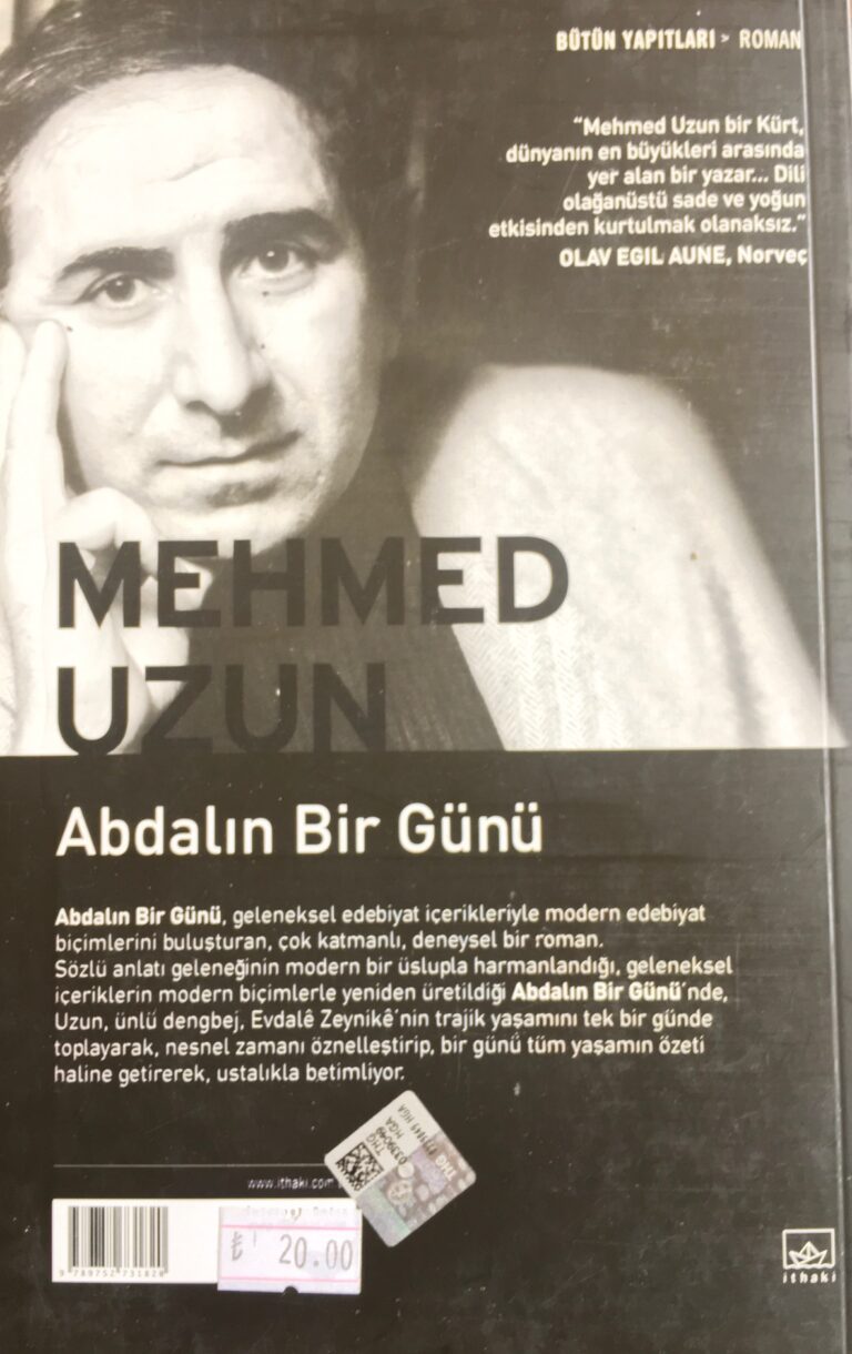 Turks&Kurds: Kurdish Novelist Mehmed Uzun