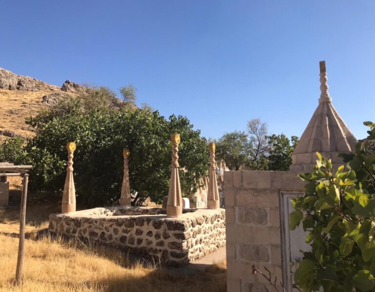 Yazidi Cemetery in Mardin, Mesopotamian Turkey
