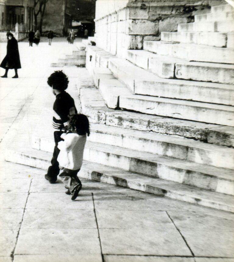 Chidren at Streets and Gardens, Fatih, Istanbul, 1975