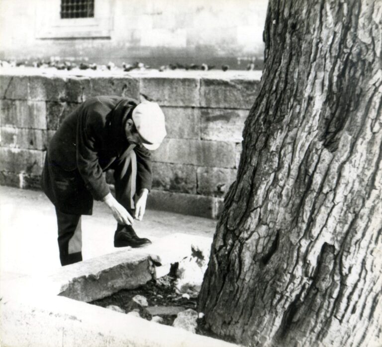 People around Fatih Mosque. 1974.1975