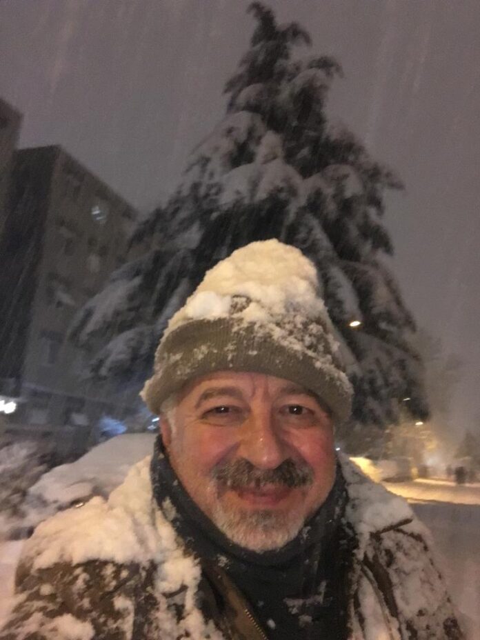 Heavy Snow in European part of Istanbul, Turkey