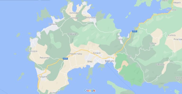 Bodrum Shores from the Air