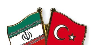 Turkey and Iran Flags