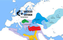 Map of Turkeys in Hungary, Ukraine, Egypt, Asia Minor and Inner Asianatolia