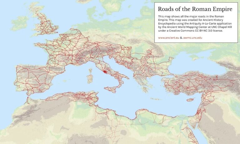 Roman Empire Road Network