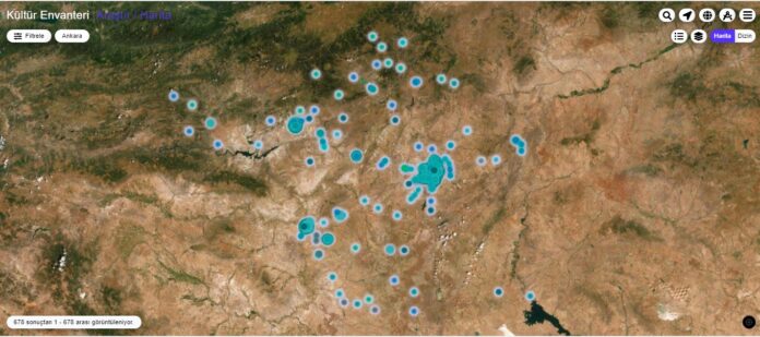 Cultural Heritage Map of Ankara city, Turkey