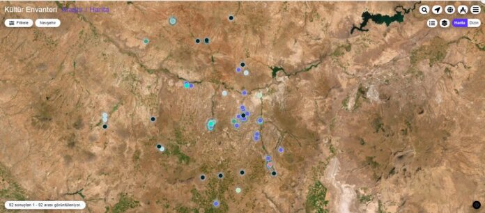 Cultural Heritage Map of Nevşehir city, Turkey