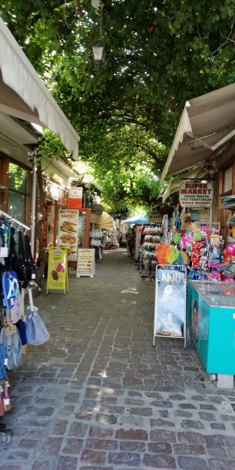 Daily Life and Streets at Lesvos Island, Greece