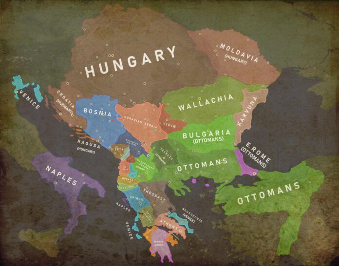 Balkans 1389 Map