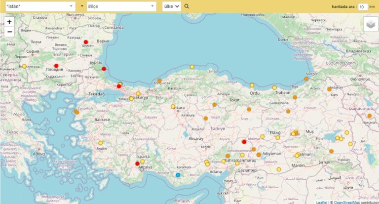 istan place names in the Balkans; Turkey and Bulgaria