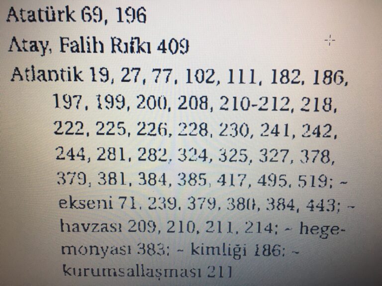 Atatürk, Strateji ve Atlantik