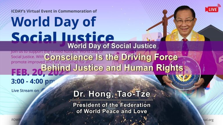 Dr. Hong Speech | World Day of Social Justice