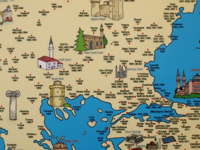 Evliya Çelebi Rumeli Seyahatlari Kronolojik