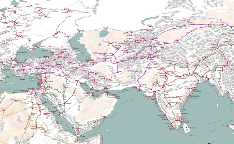 11-12.yüzyıl İpek Yolu Haritaları /Medieval Trade Routes 11-12th Centuries