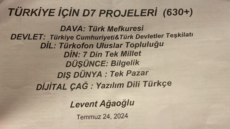 Türkiye için D-7 projeleri 630+