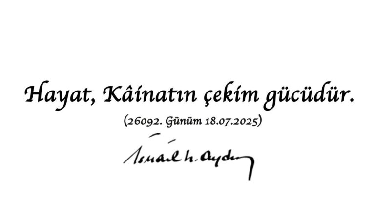 Hayat, Kainatın çekim gücüdür